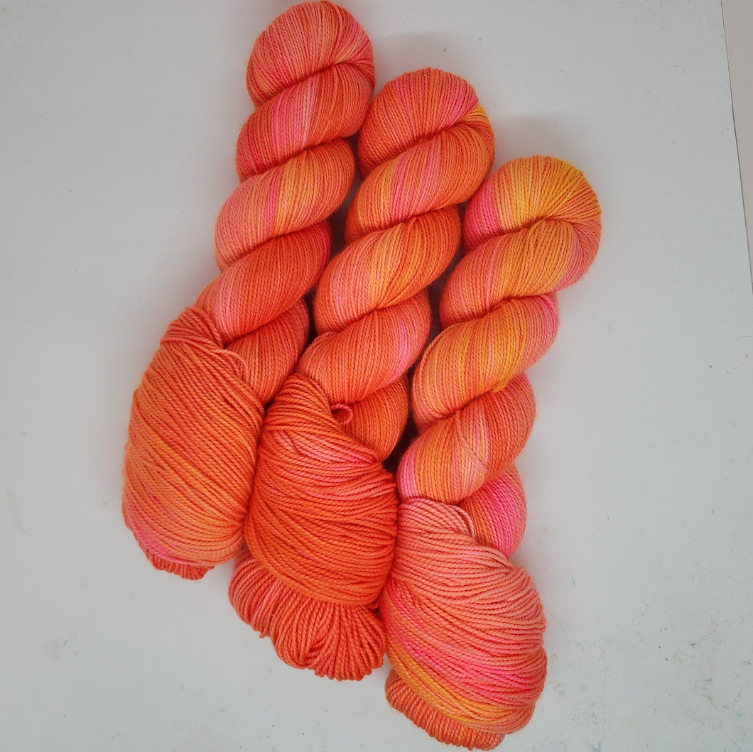 Electric Peches [sic] Yarn DYED TO ORDER